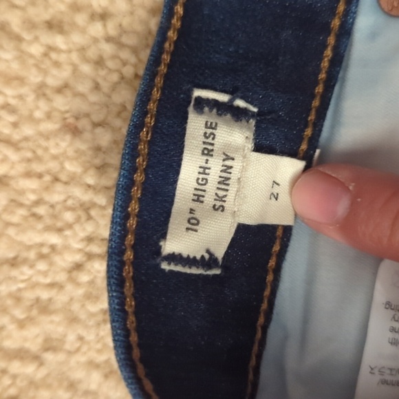 Madewell Dark Wash Denim 10" High Rise Skinny Jeans Size 27 - Picture 9 of 10